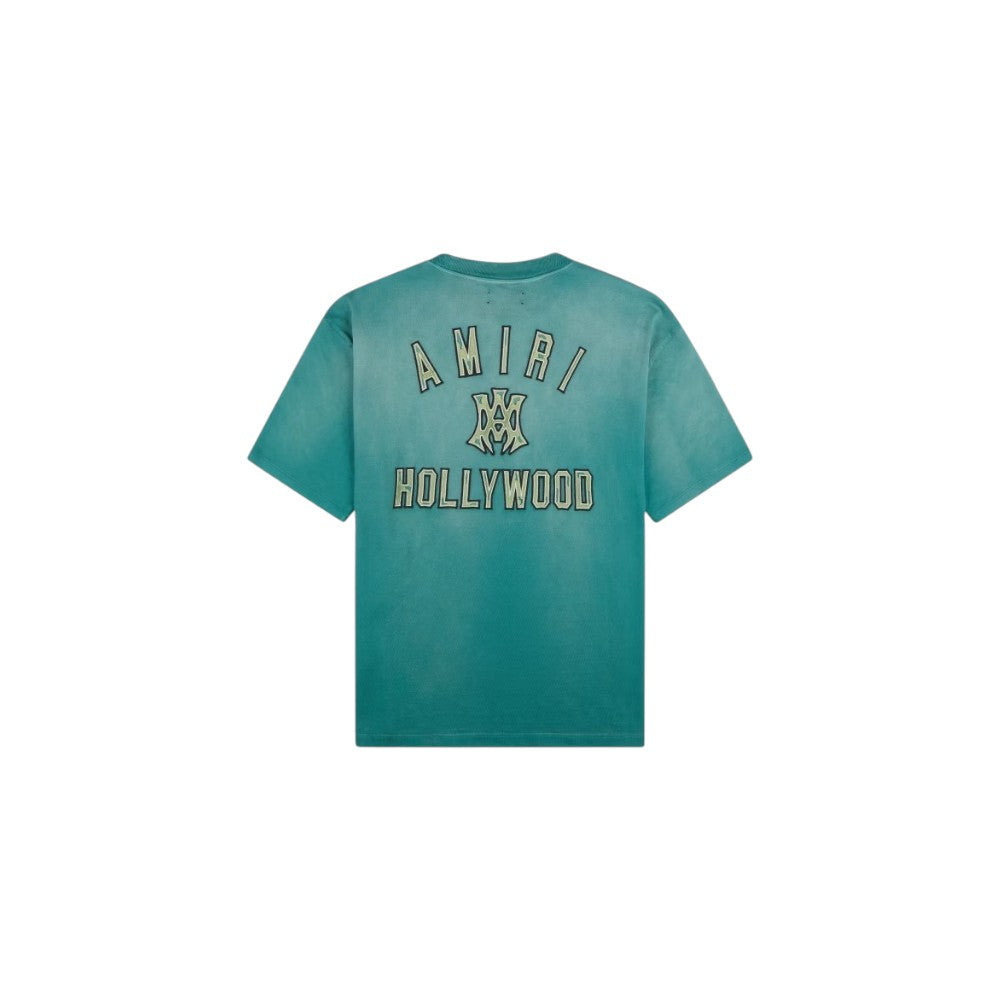 T- SHIRT AMIRI HOLLYWOOD SKATE TEAL GREEN
